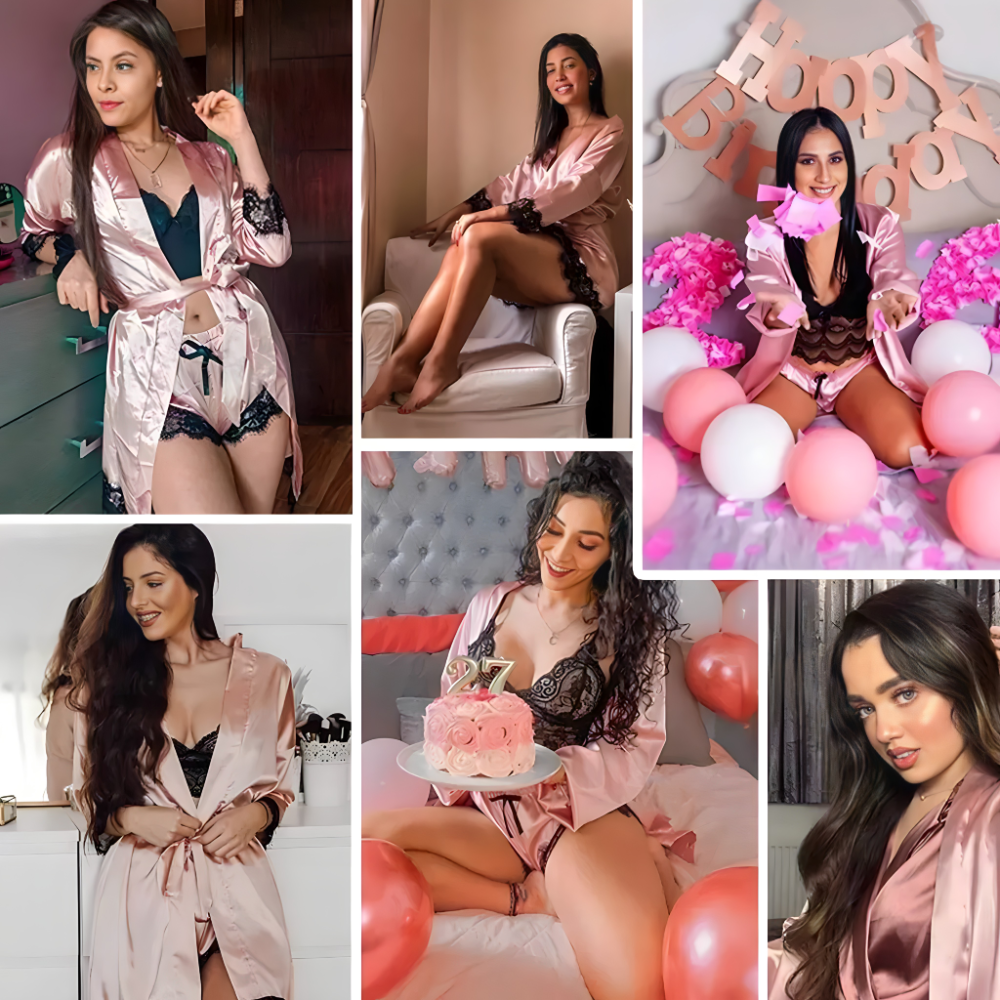 Komplet za spavanje – cipkasti ves - Lindomanija