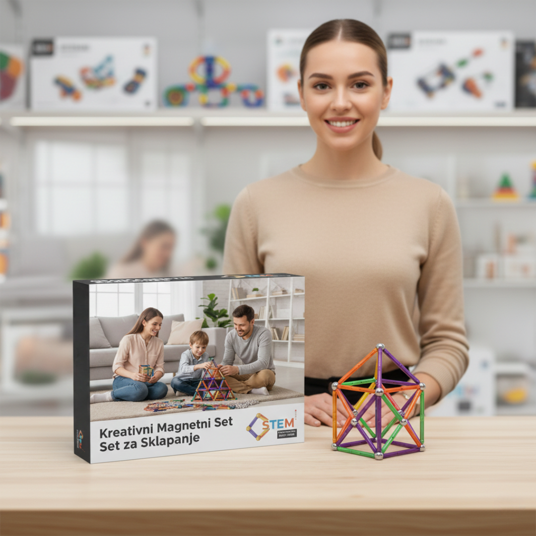 Kreativni Magnetni Set za Sklapanje - Lindomanija