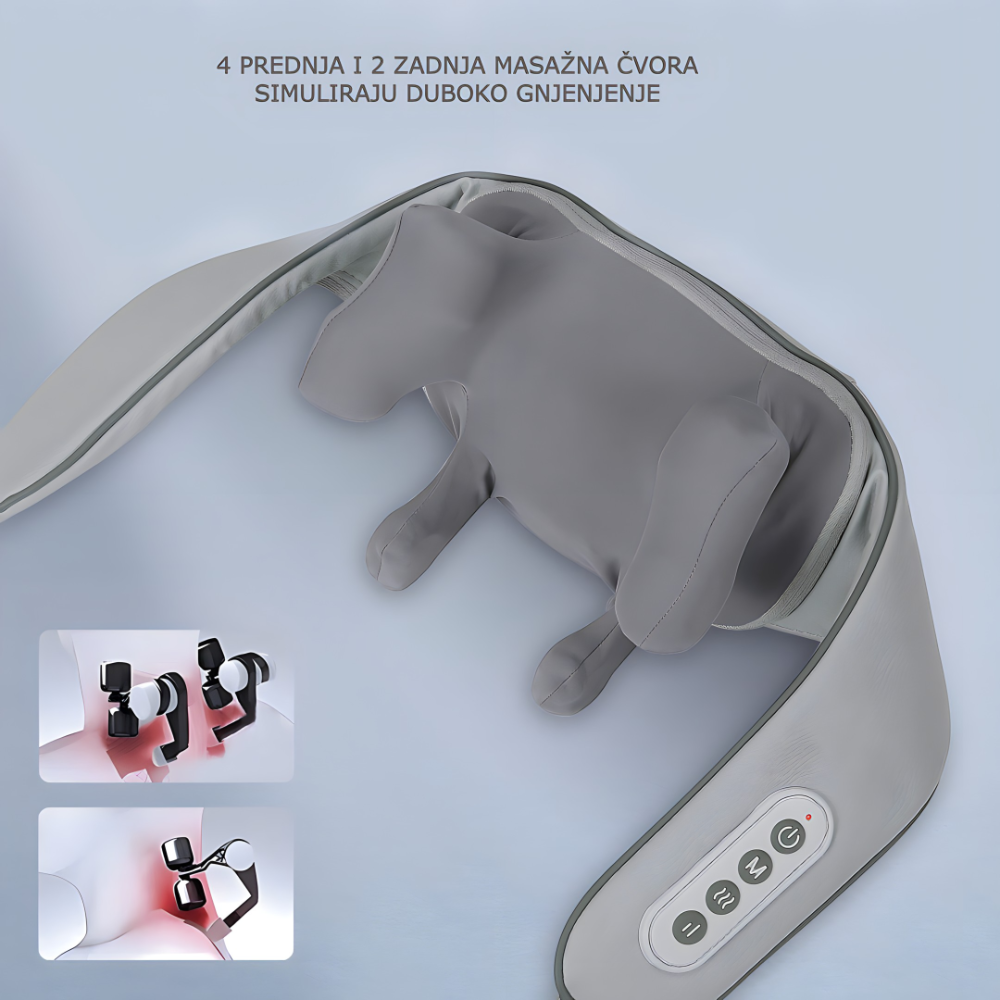 Masažer za vrat i ramena sa grijačem Img4 - lindomanija.com