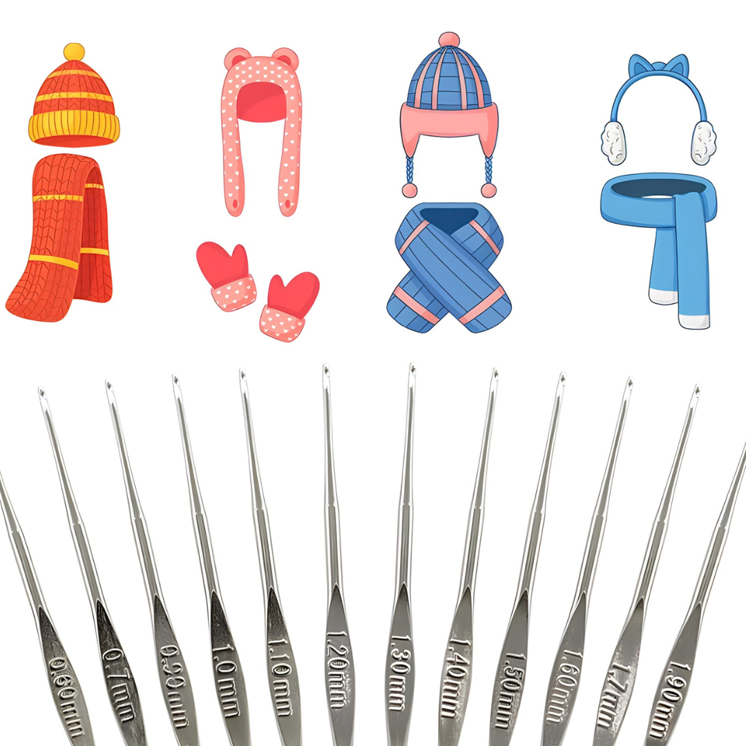 Set za heklanje - 50 dijelova - Lindomanija