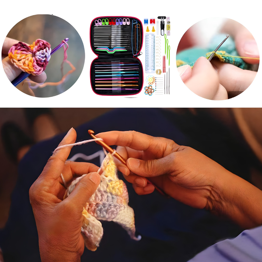 Set za heklanje - 50 dijelova - Lindomanija