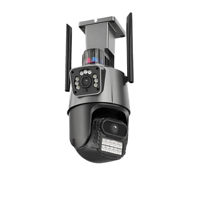 Sigurnosna PTZ IP kamera 4K sa trostrukim sočivom i sirenom - lindomanija.com