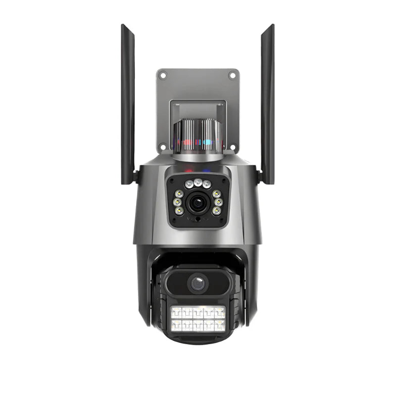 Sigurnosna PTZ IP kamera 4K sa trostrukim sočivom i sirenom - lindomanija.com