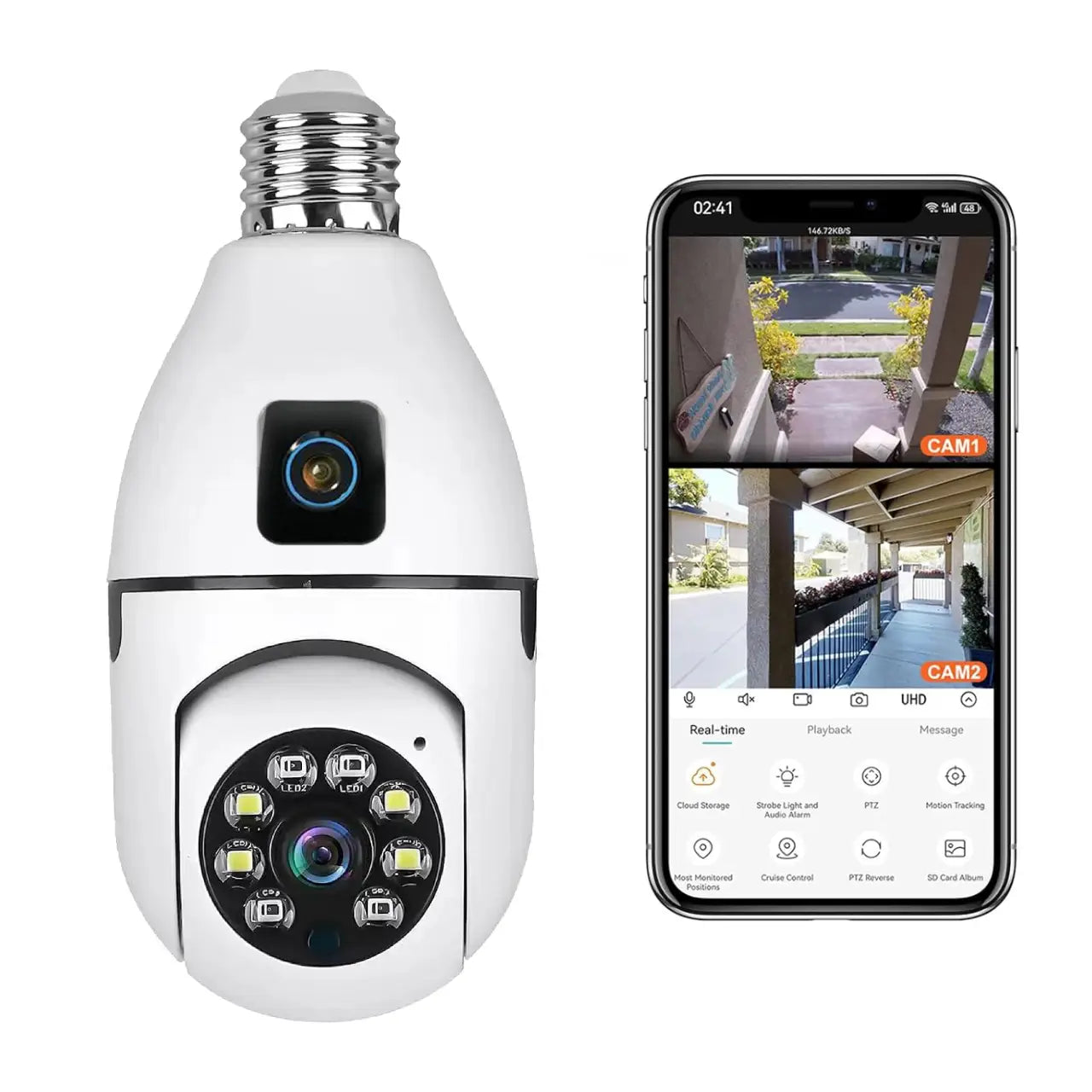 WiFi kamera sijalica 2 u 1 Img4 - lindomanija.com