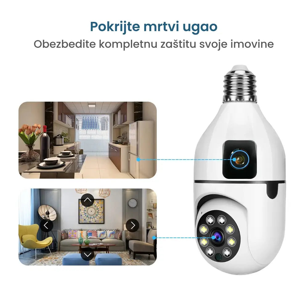 WiFi kamera sijalica 2 u 1 Img5 - lindomanija.com