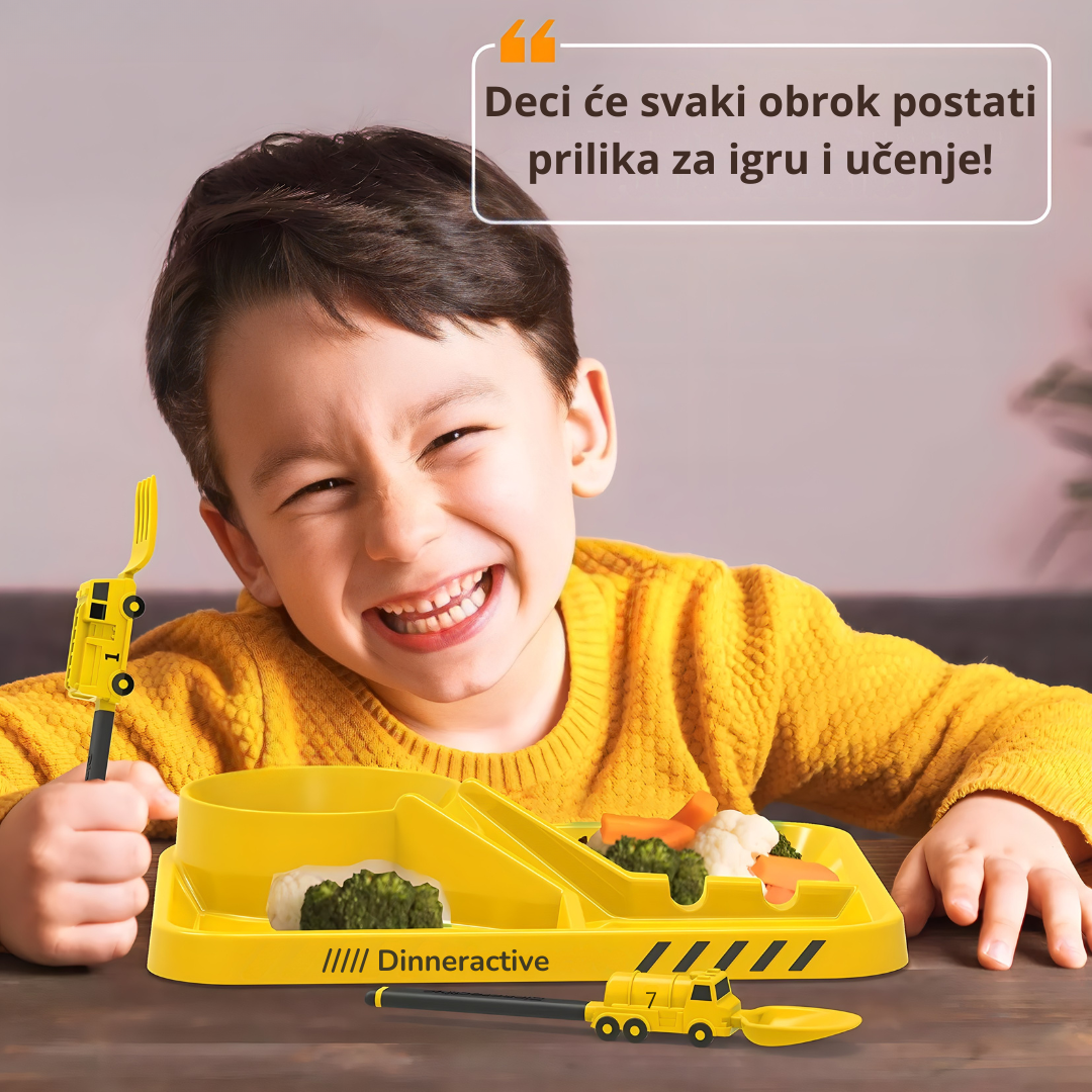 Zabavni djeciji set za jelo - Lindomanija