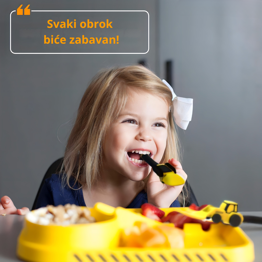 Zabavni djeciji set za jelo - Lindomanija