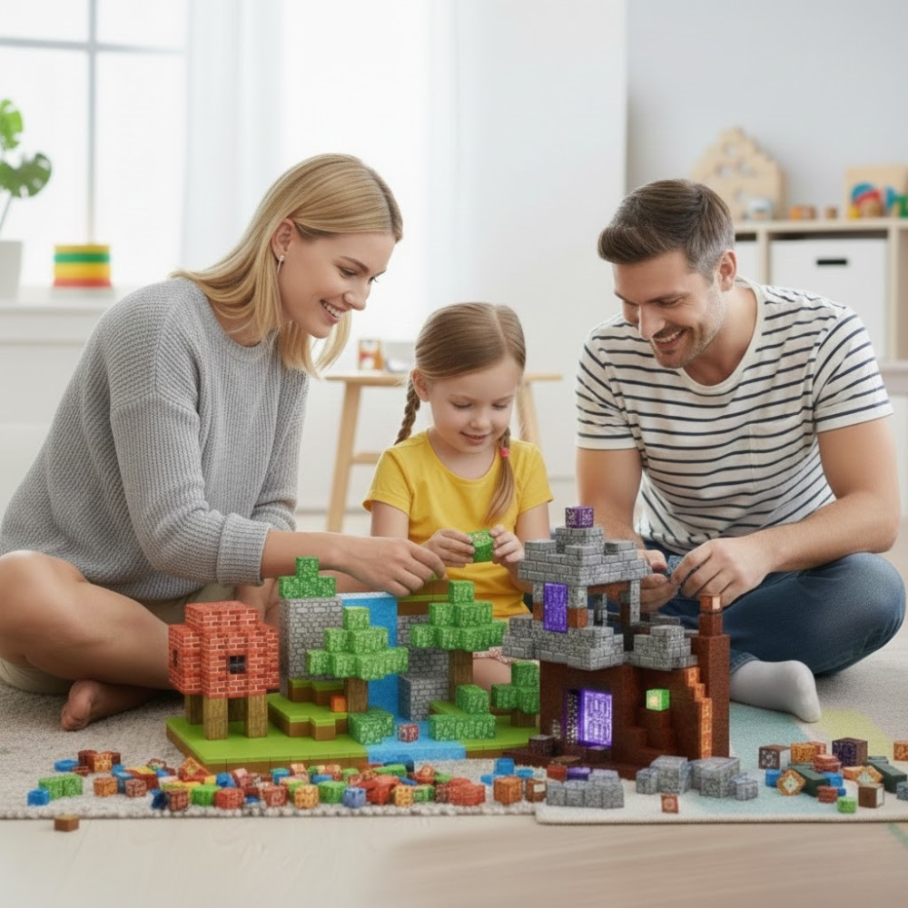 Magnetne kocke u Minecraft stilu - 80kom