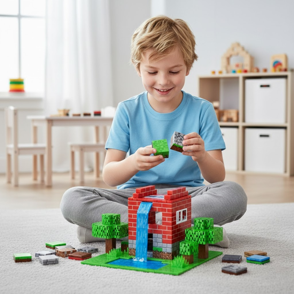 Magnetne kocke u Minecraft stilu - 80kom