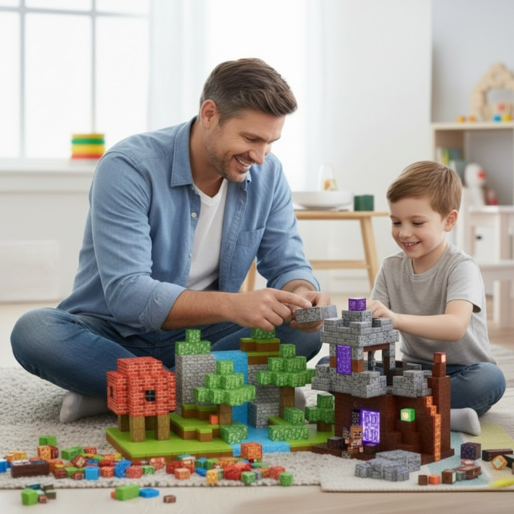 Magnetne kocke u Minecraft stilu - 80kom