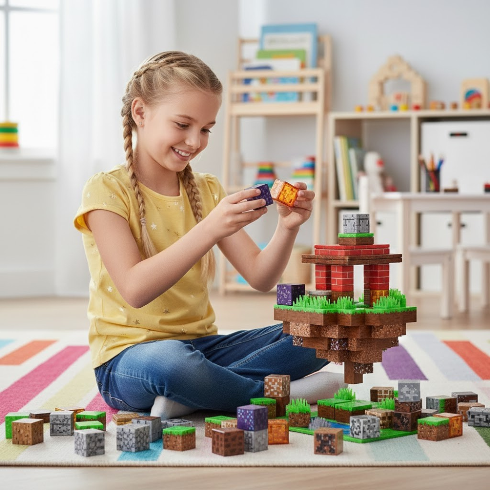 Magnetne kocke u Minecraft stilu - 80kom