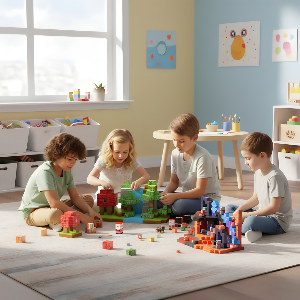 Magnetne kocke u Minecraft stilu - 80kom