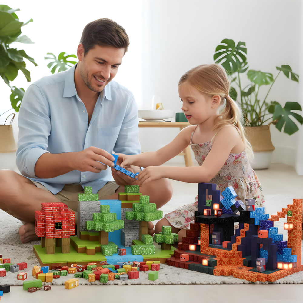 Magnetne kocke u Minecraft stilu - 80kom