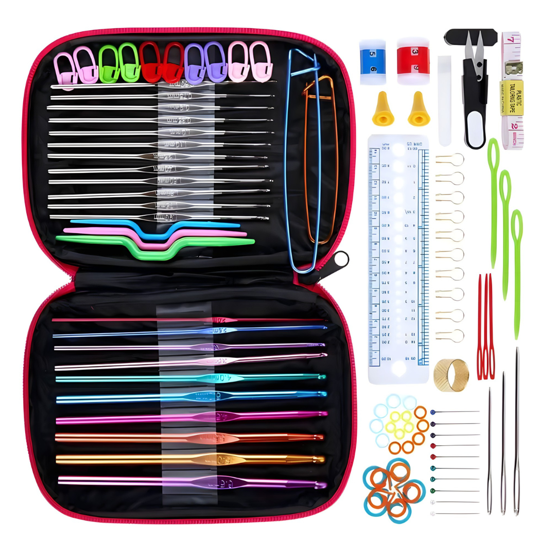 Set za heklanje - 50 dijelova - Lindomanija