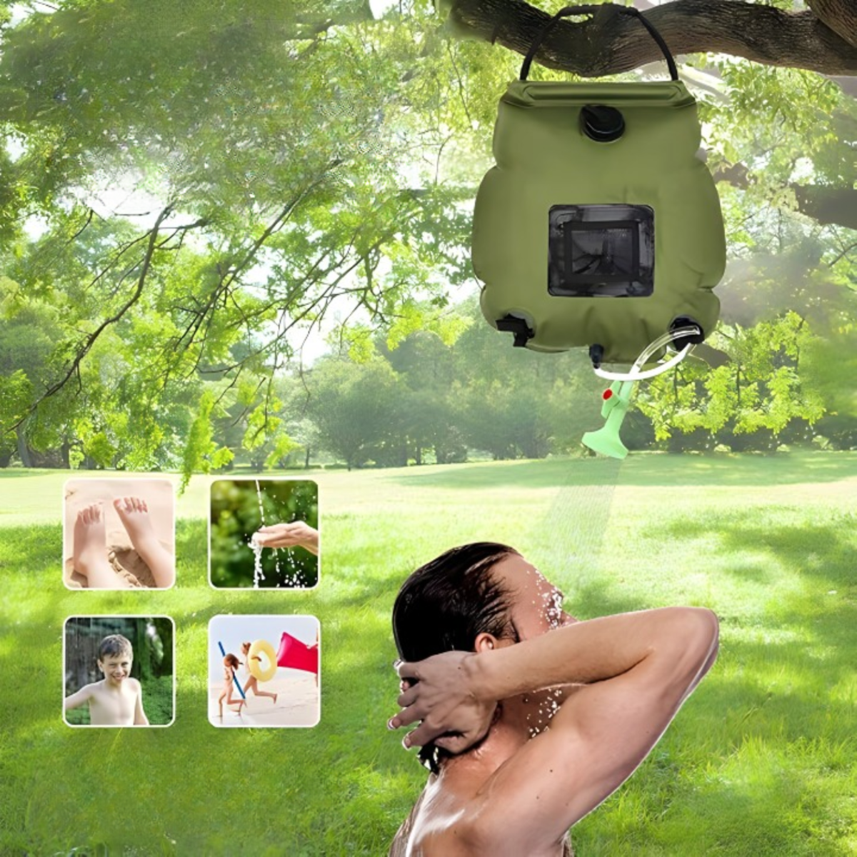 Solarni tus za kampovanje 20L - Lindomanija