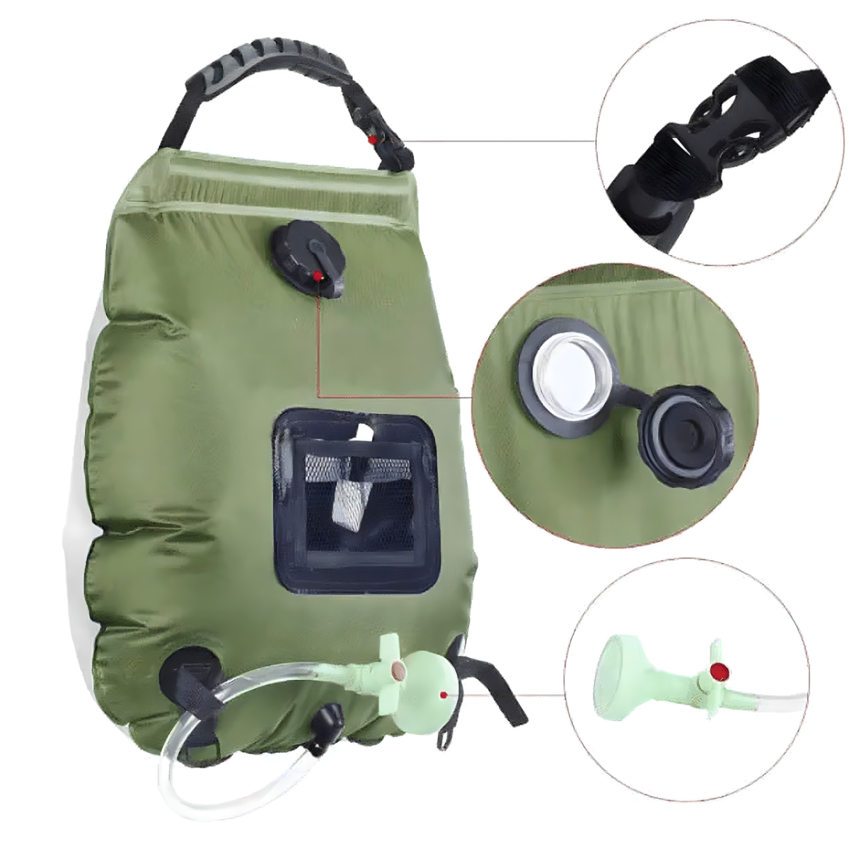 Solarni tus za kampovanje 20L - Lindomanija