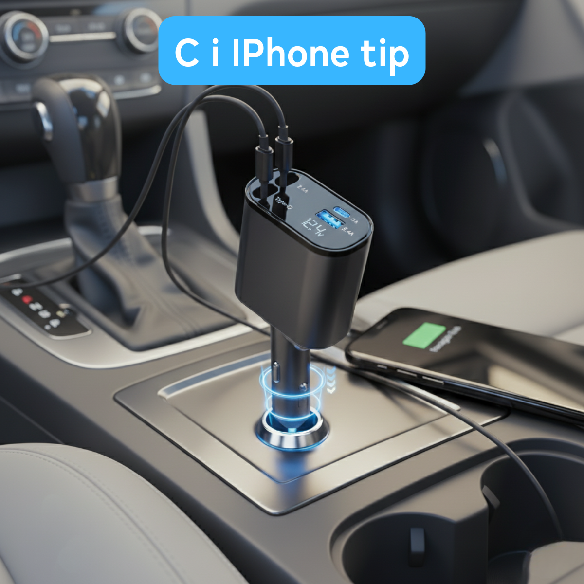 Pametni auto punjač 4u1